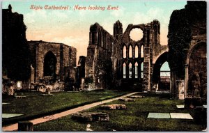 Elgin Cathedral Nave Looking East Scotland The Historic Ruins Postcard