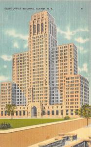 Albany New York~State Office Building on Capitol Hill~1940s Postcard