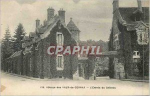 Old Postcard Abbey 125 worth of cernay the entrance of the castle