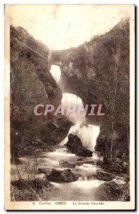 Old Postcard Gimel Correze La Grande Cascade