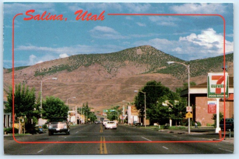 SALINA, Utah UT ~ STREET SCENE Sevier County 7/11 Store  4x6 Postcard