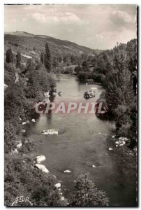 Old Postcard From Gorges Sioule Towards Chouvigny