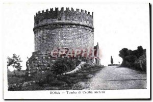 Old Postcard Roma Tomba di Cecilia Metella