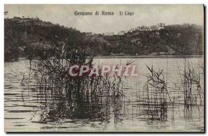 Postcard Old Genzano Di Roma Il lago