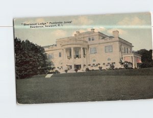 Postcard Sherwood Lodge Pembroke Jones' Residence Newport Rhode Island USA