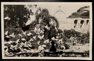 Vintage Postcard 1939-1950 Mission at San Juan Capistrano, California CA (RPPC)