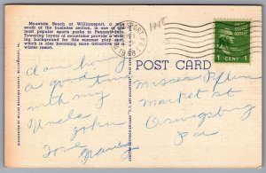 1948 Mountain Beach Invigorating Williamsport Pennsylvania PA Posted Postcard 