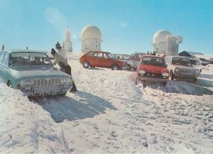 Penhas Da Saude Traffic Disaster Block Serra Da Estrela Portugal Map Postcard