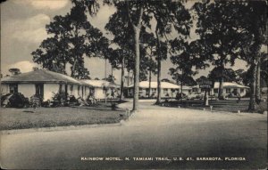 Sarasota Florida FL Motel 1930s-50s Postcard