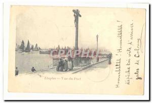 Etaples Old Postcard port view