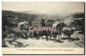 Old Postcard Back Chevre d & # 39un herd of Provence by Jourdan Museum Longch...