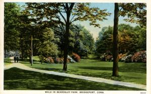 CT - Bridgeport. Beardsley Park Walking Scene