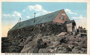 Vintage Postcard Old Tip Top House Mt. Washington White Mountains New Hampshire