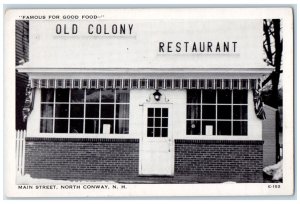 c1960's Old Colony Restaurant Main Street North Conway New Hampshire NH Postcard 