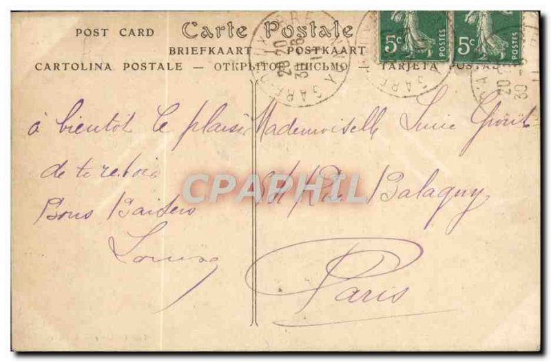 Old Postcard Auxerre Le Pont Paul Bert