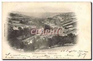 Postcard Old St Germain Laval Vallee L & # 39Aix