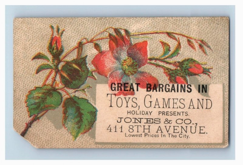 1880s Jones & Co. Holiday Presents Toys Games Lot Of 2 F130