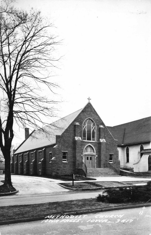 Real Photo Postcard The Methodist Church in Iowa Falls, Iowa~122138