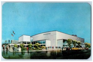 c1960's Rochester War Memorial Auditorium Exhibit Hall Rochester NY Postcard