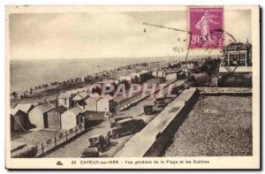 Cayeux sur Mer - Generale view of the Beach and the Old Postcard Cabines-