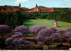 South Africa Pretoria Union Buildings At Jacaranda Time