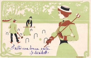 Artist Tongimed Croquet 1902 