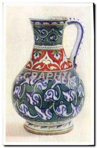 Postcard Old Potter Pottery Earthenware Jug Turkey Turkey Victoria and Albert...