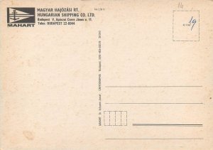 Postcard Europe Hungary Lake Balaton map Hungarian Shipping CO. LTD. 