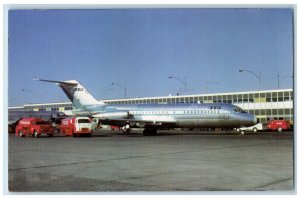 c1960's Trans Texas DC-9 Airplane, #119 Historical Aircraft Vintage Postcard