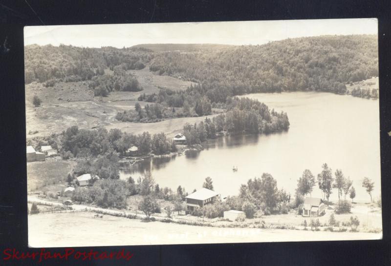 RPPC LAKE VERT ALPHONSE QUEBEC CANADA VINTAGE REAL PHOTO POSTCARD