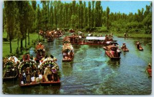 Postcard - Lago De Xochimilco, Mexico