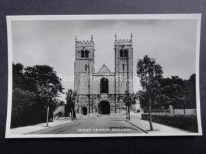 Nottinghamshire WORKSOP Priory Church - Old RP Postcard