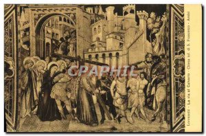 Old Postcard The Lorenzetti via al Calvario Chiesa ini Francesco Assisi