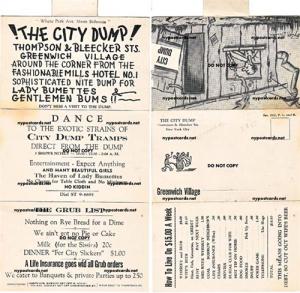 Tri-Fold, City Dump, Greenwich Village NYC