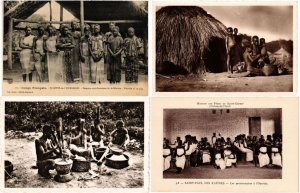 CENTRAL AFRICAN REPUBLIC C.A.R ETHNIC TYPES 26 Vintage Postcards (L3533)