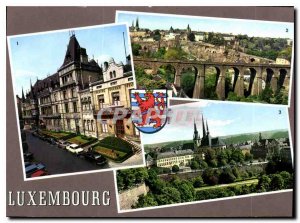 Postcard Modern Luxembourg grand palace panorama Cathedral City High