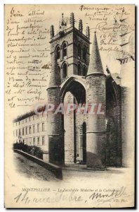 Old Postcard Montpellier's Faculty of Medicine and the Cathedral