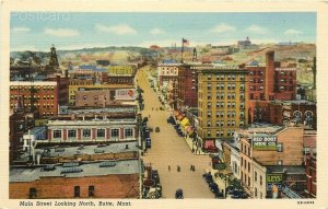 MT, Butte, Montana, Main Street, Curteich No. OB-H846