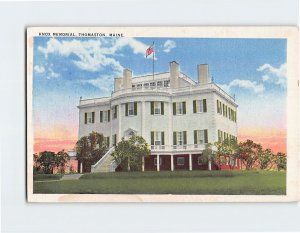 Postcard Knox Memorial, Thomaston, Maine