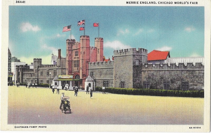 Chicago World's Fair 1933 Merrie England Building Chicago Illinois