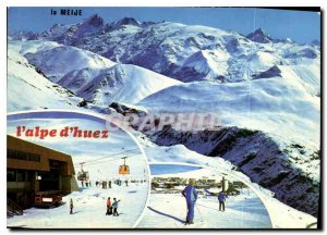 Modern Postcard L'Isere Alpe d'Huez and the Massif de la Meije