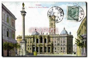 Old Postcard Roma Basilica di S Maria Maggiore