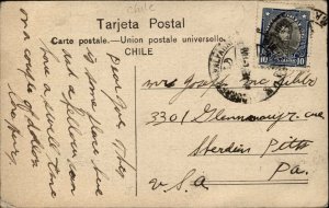 Valparaiso Chile Intendencia c1910 Used Postcard