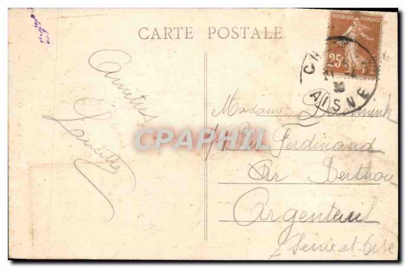 Old Postcard From Entree Chateau De Coucy