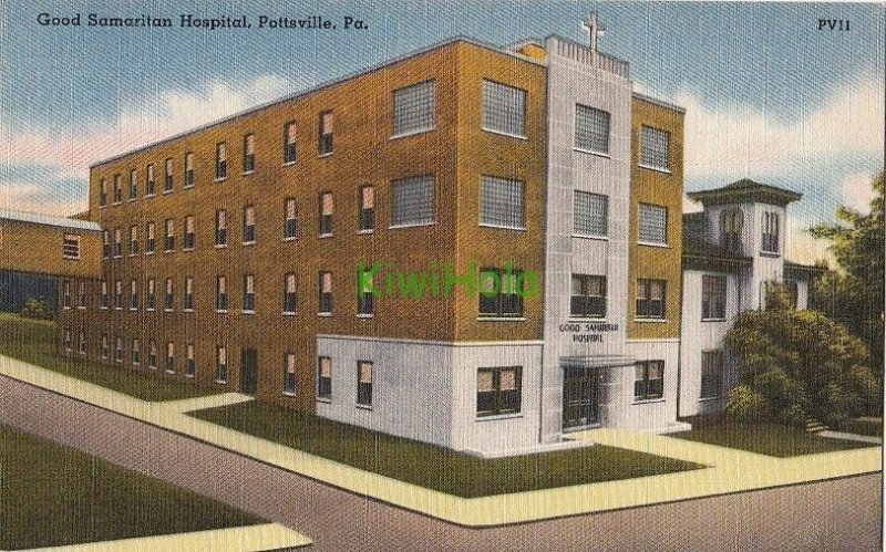 Postcard Good Samaritan Hospital Pottsville PA