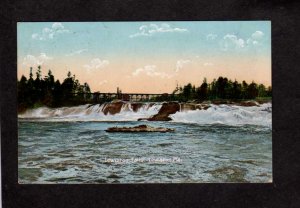 ME Waterfalls Water Falls Lewiston Maine Postcard 1910