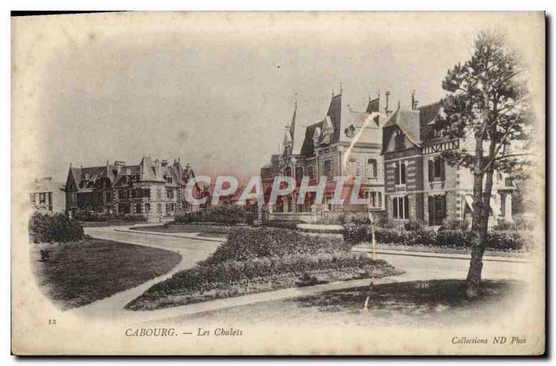 Old Postcard Cabourg Cottages