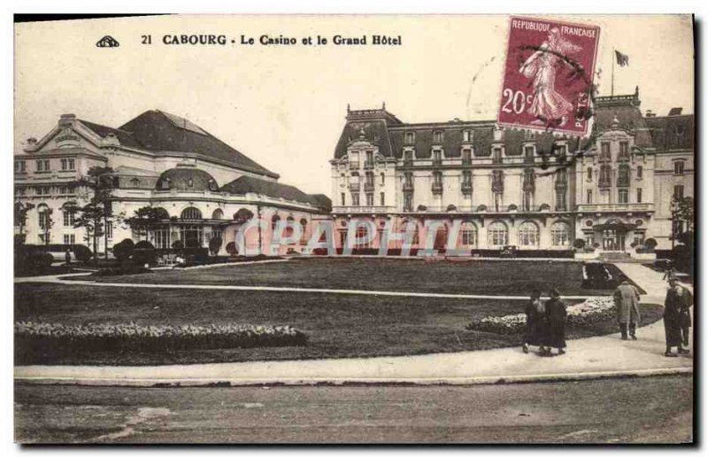 Old Postcard Cabourg Casino and Hotel