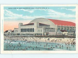 Bent - W-Border NEWLY BUILT CONVENTION HALL Atlantic City New Jersey NJ p0635