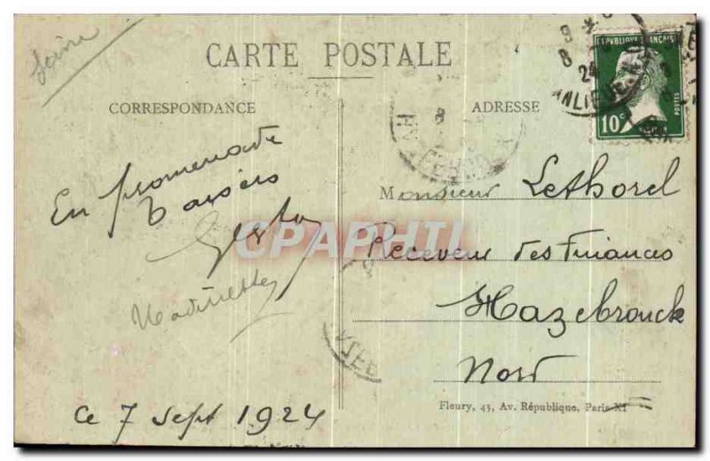 Old Postcard Suresnes historic Chateau des Landes